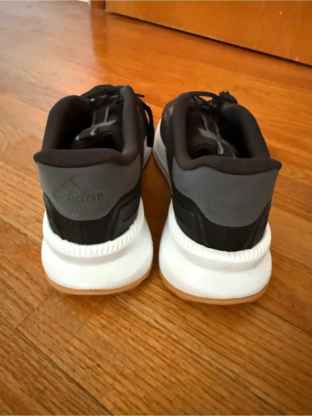 Men’s Adidas Black Sneaker Interior with White Size Label